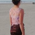 Robe les creations jupe et haut reversibles pour cocktail vert anis mauve soie sauvage les mariages by fifi au jardin p2 3 