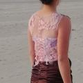 Robe les creations jupe et haut reversibles pour cocktail vert anis mauve soie sauvage les mariages by fifi au jardin p2 4 
