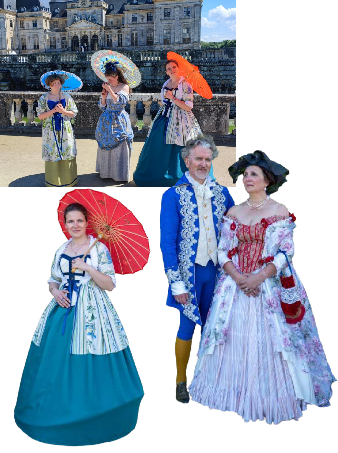 Costumes historiques grand siecle faits main par fifi au jardin