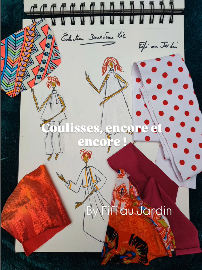 Coulisses collection deuxieme vie visuel couture atelier fifi au jardin