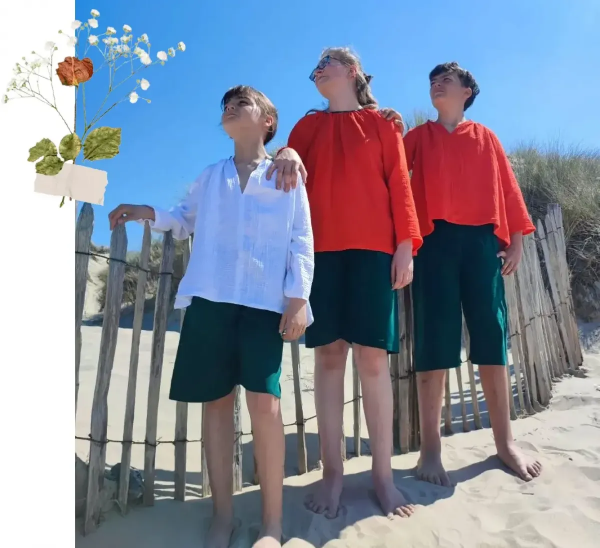 Craquez pour les culottes anglaises james et les tuniques henry assorties femmes enfants collection capsule matchy matchy fifi au jardin i0 1
