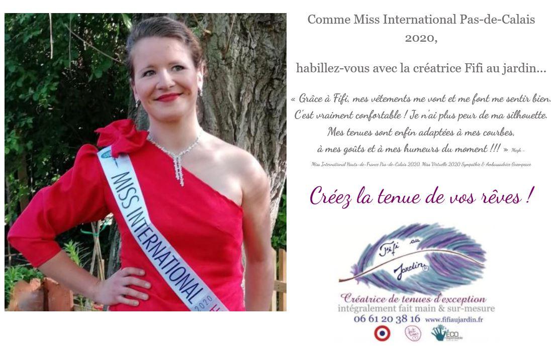 Entete site comme miss international pas de calais 2020 habillez vous avec fifi au jardin