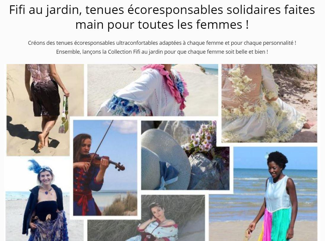 Fifi au jardin tenues ecoresponsables solidaires faites main pour toutes les femmes collection printemps ete un grand vent de fleurs bande 2