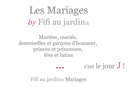 Les mariages by fifi au jardin