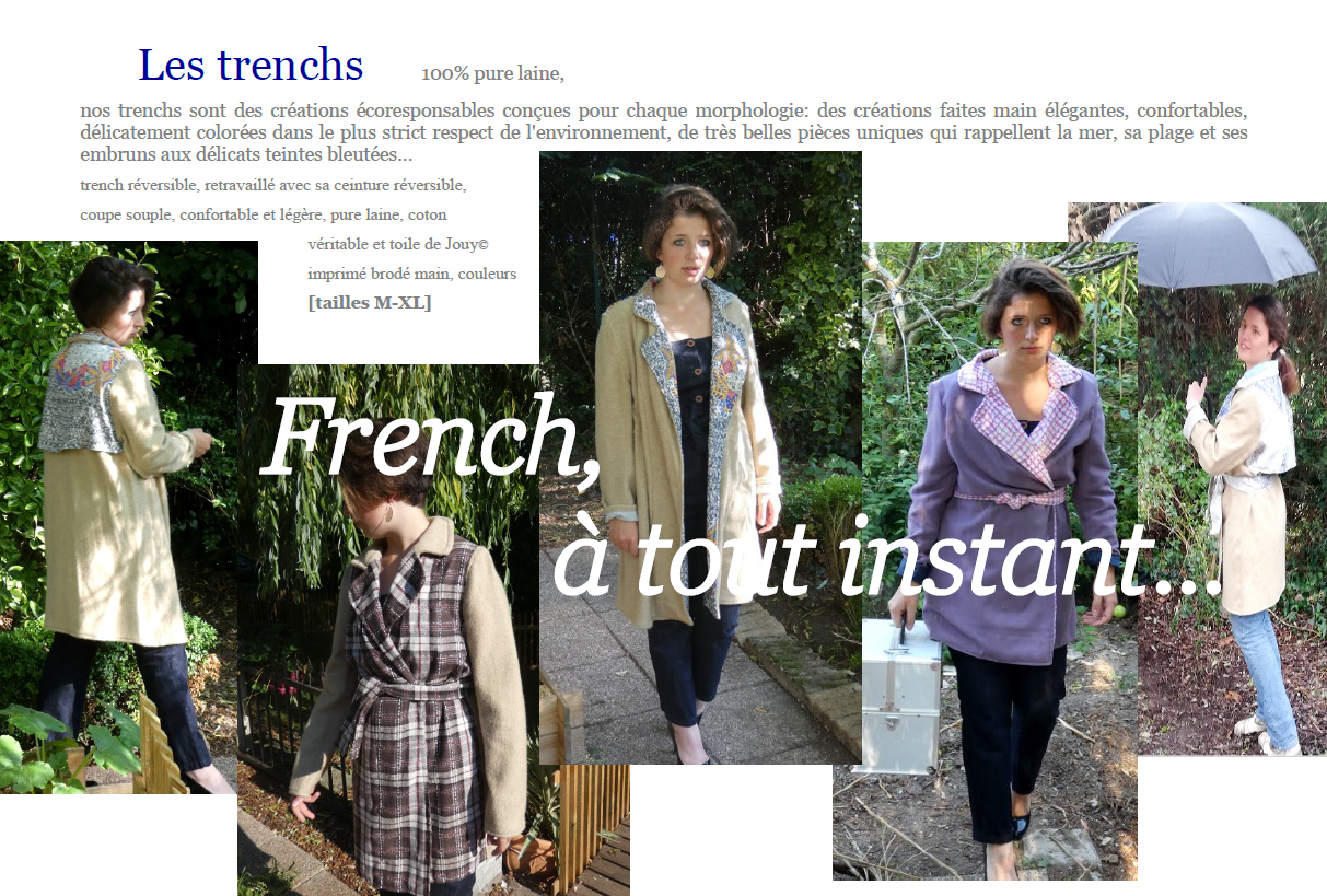 Trench fifi au jardin gamme femmes sur le podium