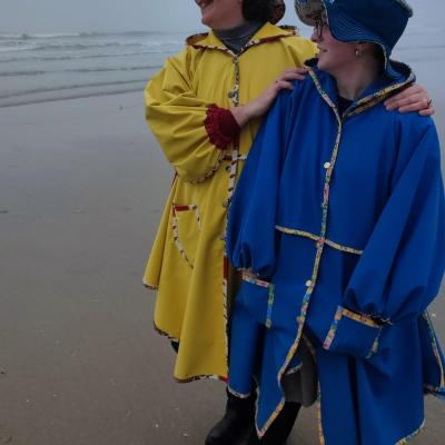 Veste de pluie à poches: couleur au choix  
