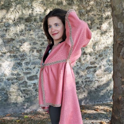 Veste eglantine en laine reversible edition figue maison fifi au jardin i1 1