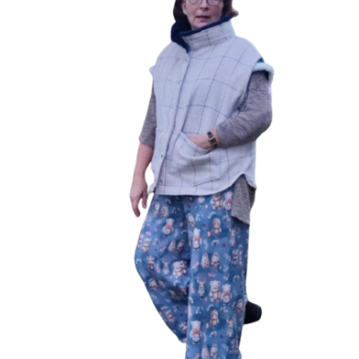 Veste en laine à col chaud  