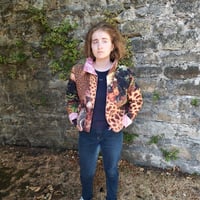 Veste reversible fauve coton et toile edition figue maison fifi au jardin i0